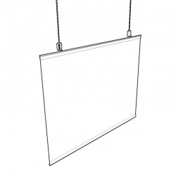 Poster Hanger Transparent Clear Page Size