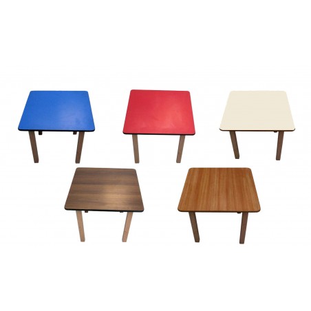 Solid wood red blue white walnut beech color study table for kids in london