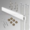 Picture hanging rail system complete kit including all fixings and hooks