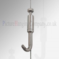 Picture hanging systems complete kit 3 meter long j rail track wall mounted