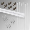 Picture rails J rail hanging system 3 meter black white silver color online order