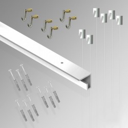 picture rail ceiling sign hanging in stores from ceiling complete kit all in one