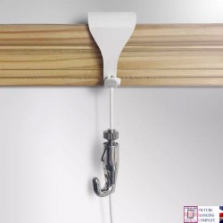 white moulding hooks dado rail picture hanging captian hook with steel wire complete kit