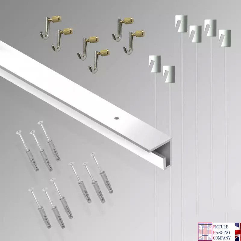 3m C Rail 'All-inclusive' Ceiling Track Gallery Kit for sale in UK 3m C Rail 'All-inclusive' Ceiling Track Gallery Kit for sale in UK