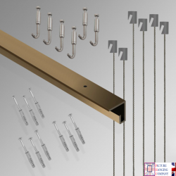 3m C Rail 'All-inclusive' Ceiling Track Gallery Kit for sale in UK
