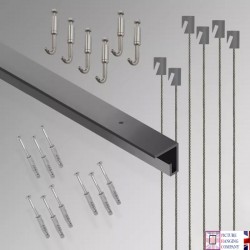 3m C Rail 'All-inclusive' Ceiling Track Gallery Kit for sale in UK