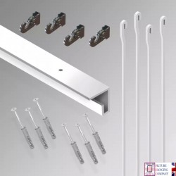 2m C Rail 'All-inclusive' Ceiling Track Rod Kit  for sale online in UK