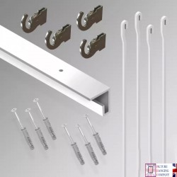 2m C Rail 'All-inclusive' Ceiling Track Rod Kit  for sale online in UK