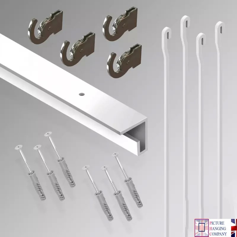 2m C Rail 'All-inclusive' Ceiling Track Rod Kit  for sale online in UK