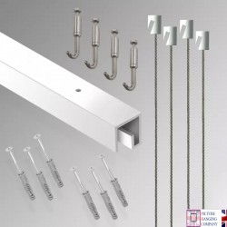 2m P Rail 'All-inclusive' Gallery System Kit for Ceiling Installation for sale in UK