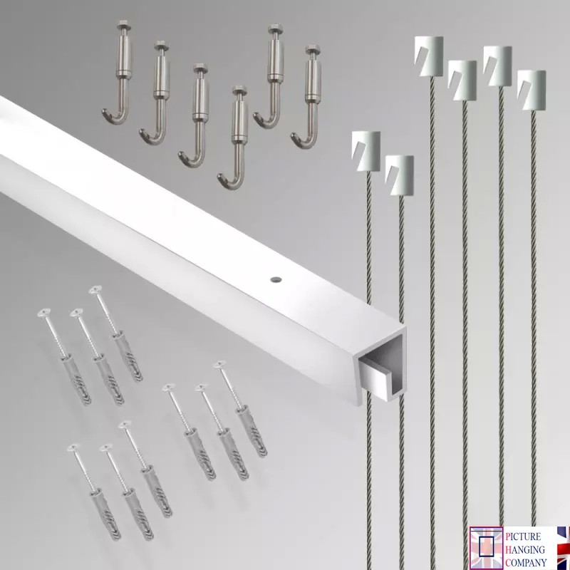 3m P Rail 'All-in-one' Gallery Ceiling Track System Kit for sale online in UK 3m P Rail 'All-in-one' Gallery Ceiling Track System Kit for sale online in UK