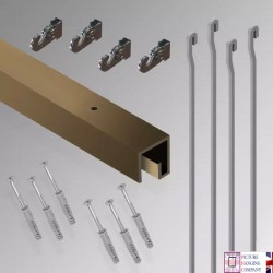 picture rails uk 2m P Rail 'Complete kit' Ceiling Track Hanging Rod Set  for sale online in UK