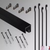 picture rails uk 2m P Rail 'Complete kit' Ceiling Track Hanging Rod Set  for sale online in UK picture rails uk 2m P Rail 'Complete kit' Ceiling Track Hanging Rod Set  for sale online in UK
