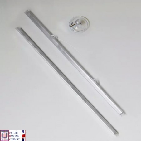 Transparent Acrylic Poster Hanger Strips with Suction Cup A4, A3, A2, A1, A0 Landscape and Portrait for sale in UK