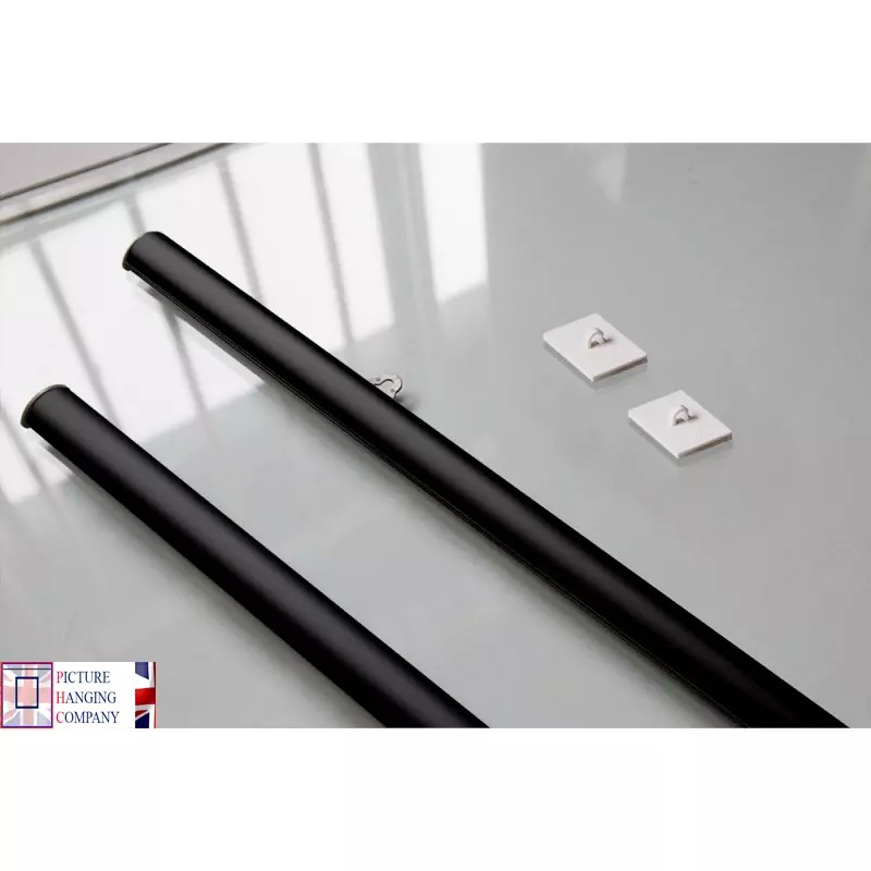 Aluminum Poster Hanging Kit with Self-Stick Hooks Black Silver White A4,A3,A2,A1,A0, B0, B1, B2 , B3 for sale online in UK