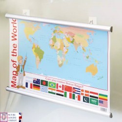 Aluminum Poster Hanging Kit with Self-Stick Hooks Black Silver White A4,A3,A2,A1,A0, B0, B1, B2 , B3 for sale online in UK