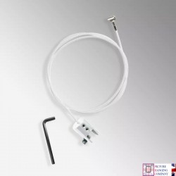 White Panel Hanging Kit for Cliprail for sale in UK