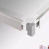 Clip Rail Corner Connector / Angle Joiner White Black Silver for sale online uk