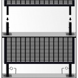 Grid Black Steel Screen Partition metal room partition metal panel room divider online for sale