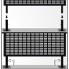Grid Black Steel Screen Partition metal room partition metal panel room divider online for sale