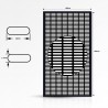 Grid Black Steel Screen Partition metal room partition metal panel room divider online for sale