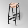Stackable Bar Stool Easy to Stack and Store kitchen island stool