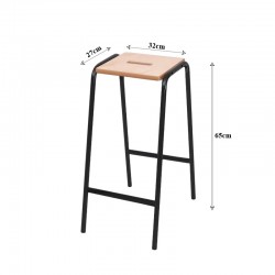 Stackable Bar Stool Easy to Stack and Store kitchen island stool