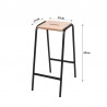 Stackable Bar Stool Easy to Stack and Store kitchen island stool