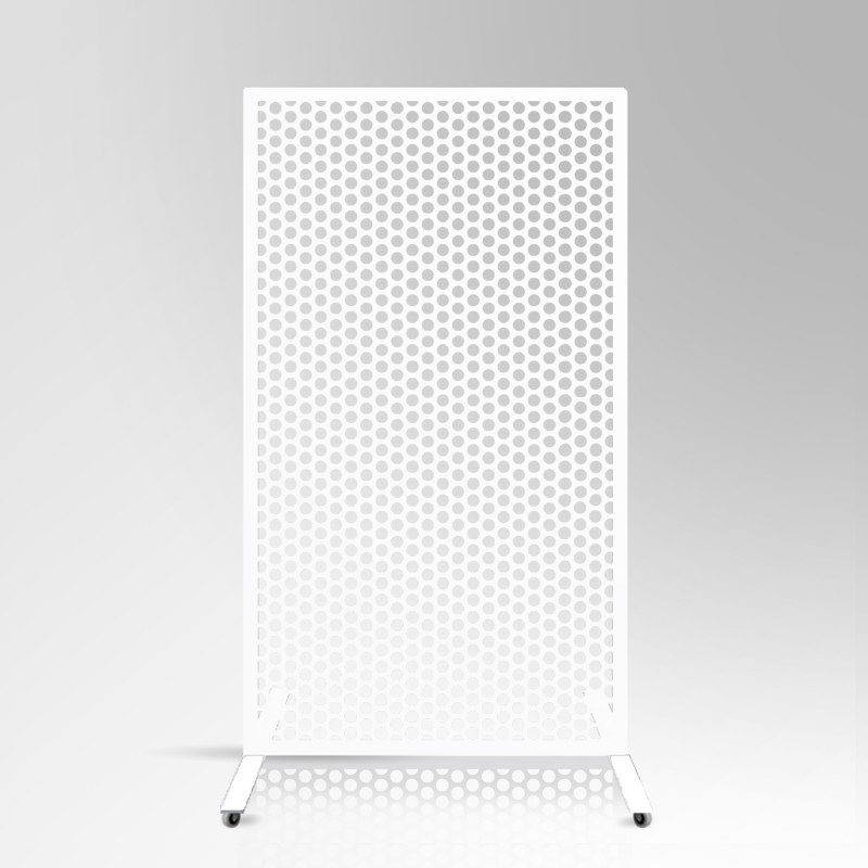 white free standing room divider mesh wall decorative for expo office shops
