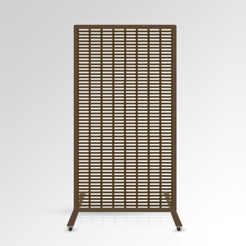 Free Standing Room Divider Meshwall Decorative Panel with Castors
