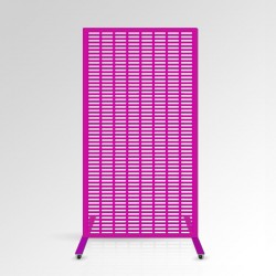 Pink Color free standing room divider mesh wall decorative for expo office shops