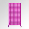 Pink Color free standing room divider mesh wall decorative for expo office shops