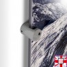 Wall Mount Art Supports - Steel Plate Art Supports (8mm, Side Edge Grip)