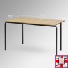 Rectangular Beechwood Wooden Stackable School Table -for sale online in UK