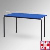Rectangular Blue Stackable School Table - Blue Wooden Classroom Table Top  for sale online in UK
