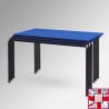 Rectangular Blue Stackable School Table - Blue Wooden Classroom Table Top  for sale online in UK