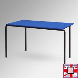 Rectangular Blue Stackable School Table - Blue Wooden Classroom Table Top  for sale online in UK