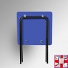 Coloured Foldable Exam Desk - Folding Square Table (Colours: Red, Blue, Green, Dark Oak)