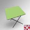 Foldable Exam Desk - Folding Square Table (Colour: LIME GREEN, Oak)  for sale online in UK