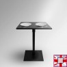Small Stone Bistro Table, 60cm - Square Granite Tabletop (Seats 2 People) for sale online in UK