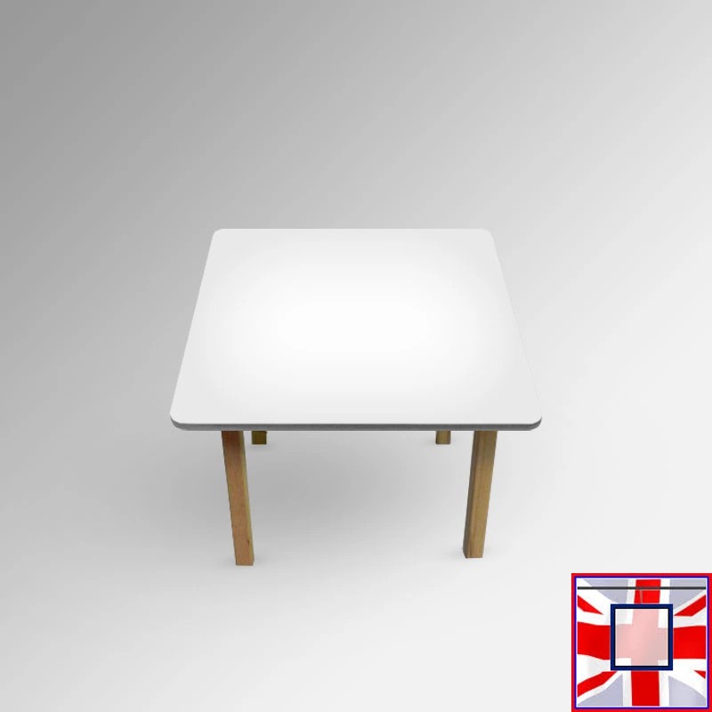 Kids Coloured Wood Table - Children's Desk for Learning & Playtime ( White) for sale online in UK