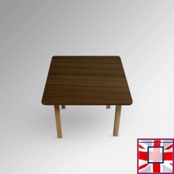 Kids Coloured Wood Table - Children's Desk for Learning & Playtime (Walnut) for sale online in UK