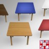 Kids Coloured Wood Table - Children's Desk for Learning & Playtime (Red, White, Blue, Walnut, Beechwood) for sale online in UK