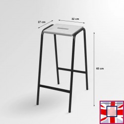 Laboratory Stool, Wooden Top (School Lab High Chair) for sale online in UK