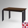 Rectangular Walnut Stackable School Table - Brown Wooden Classroom Table Top for sale online in UK