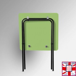 Coloured Foldable Exam Desk - Folding Square Table (Colours:  lime green) for sale online in UK