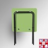 Coloured Foldable Exam Desk - Folding Square Table (Colours:  lime green) for sale online in UK