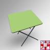 Coloured Foldable Exam Desk - Folding Square Table (Colours:  lime green) for sale online in UK