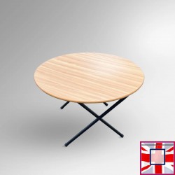 Round Folding Kids Table - Children's Play School Furniture (Ages 3 to 9 Years)