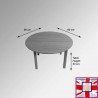 Kids Round Coloured Table - Children's Preschool Desk (Red, Blue, Lime, Beechwood)